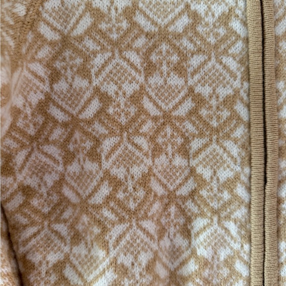 Fjallraven Snow Cardigan W in Dune Beige Yellow Size XS Wool Full Zip - Picture 4 of 16